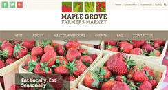 Desktop Screenshot of maplegrovefarmersmarket.com